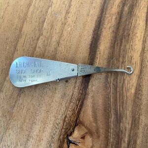 Antique Shoe Horn Button Hook Menihan Arch-Aid Shoes for Women Pat. 10-9-1917